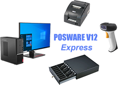 ชุดแพ็คเกจ PC POS พร้อมจอ เครื่องพิมพ์สลิป และลิ้นชักเก็บเงิน